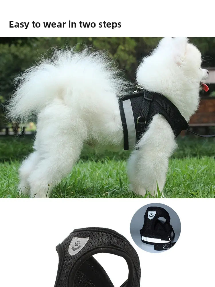 Reflective Mesh Dog Harness