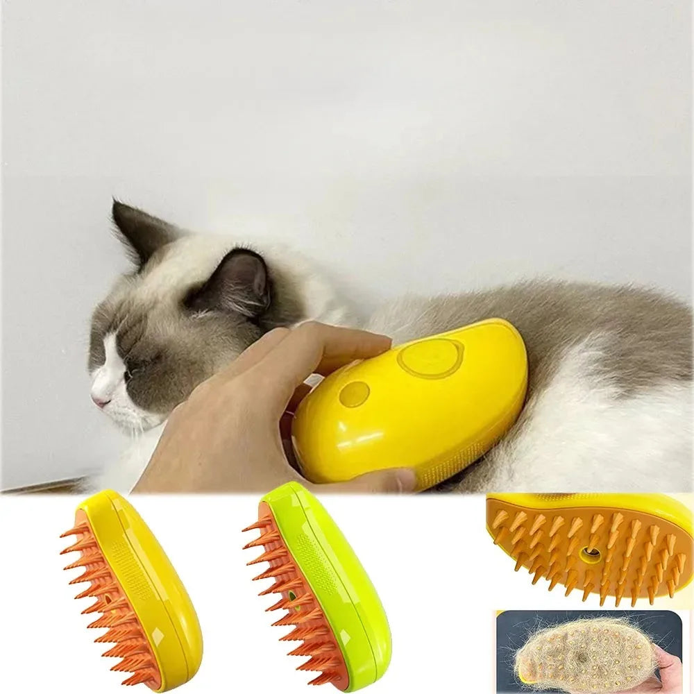 Electric Steam Brush for Cats & Dogs