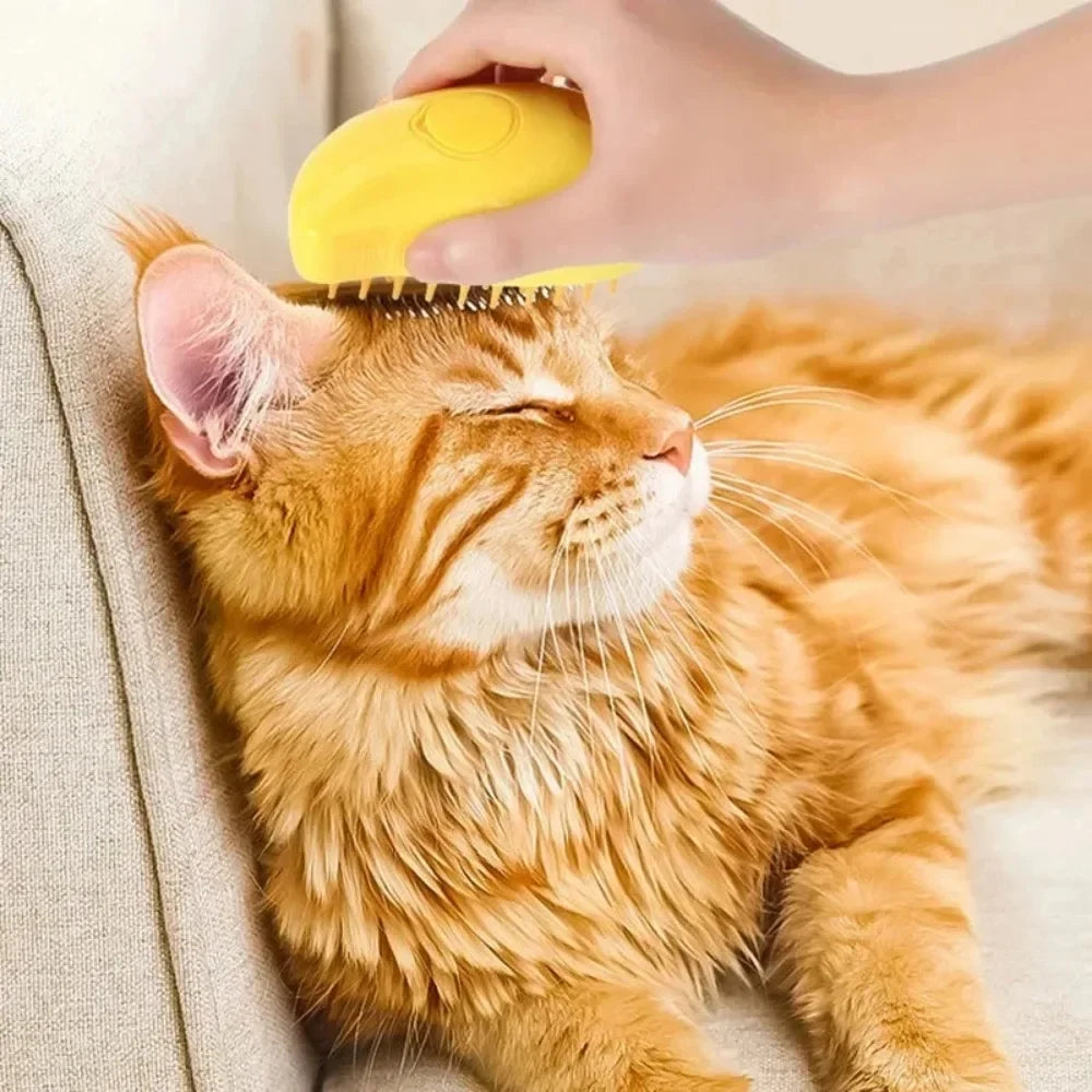 Electric Steam Brush for Cats & Dogs