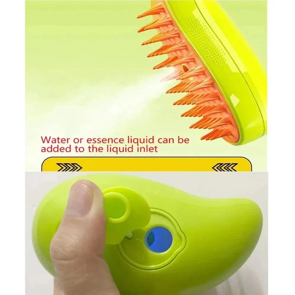 Electric Steam Brush for Cats & Dogs