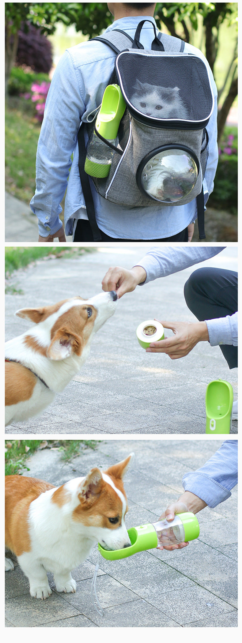 Portable Dog Water Bottle & Bowl