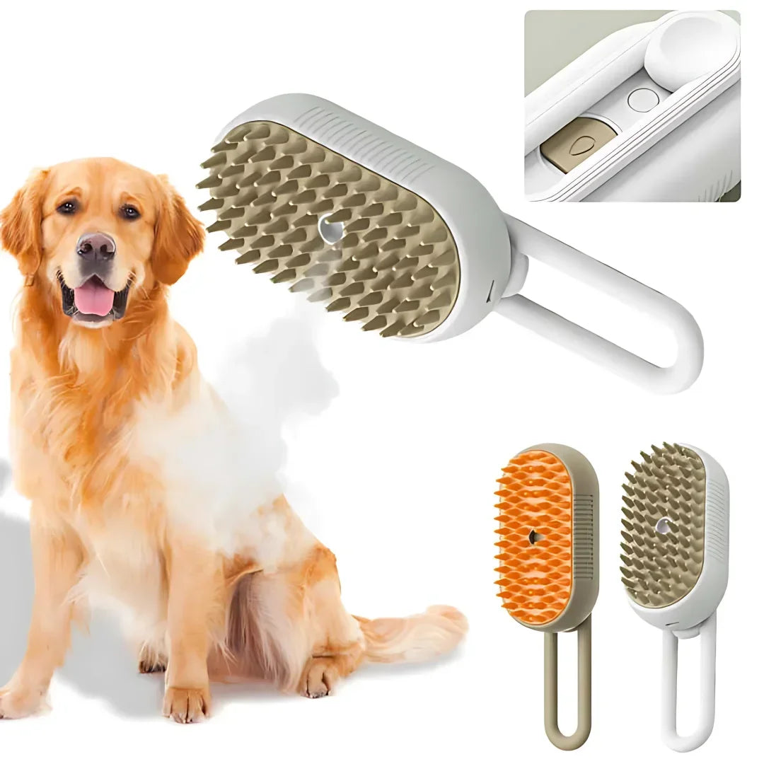 Steamy Electric Dog Brush