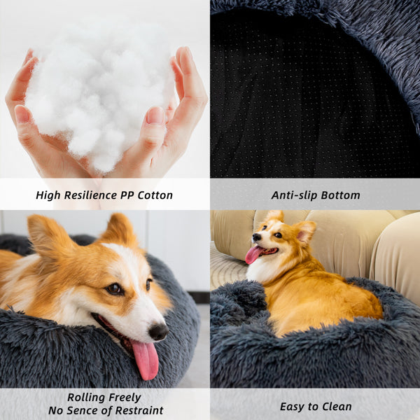 Washable Anti-Anxiety Fluffy Pet Bed